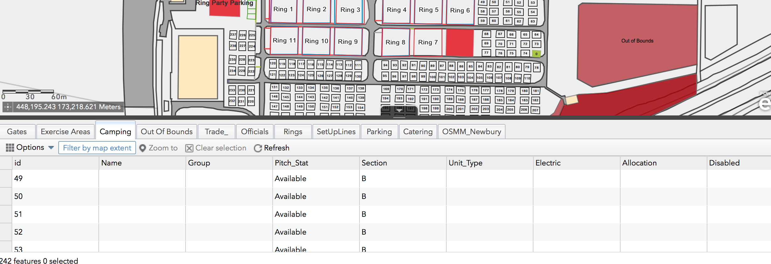 View of app